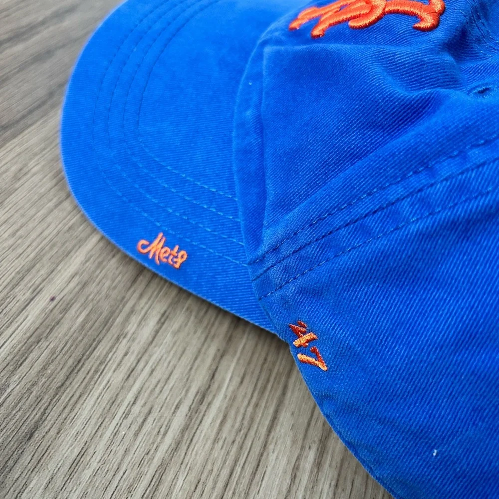 47 Brand New York Mets Adjustable Baseball Cap – Blue/Orange – Women’s - Picture 2 of 5
